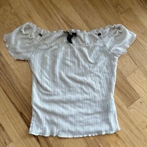 Forever 21 Elegant Off-Shoulder White Top